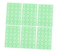 WOONEKY 6 pièces Coussinets Antidérapants pour Cage Danimaux Tapis Respirant et Drainant pour Cochons Dinde Hamsters Accessoires Cage Rongeur Intérieur Facile à Nettoyer Couleur Aléatoire