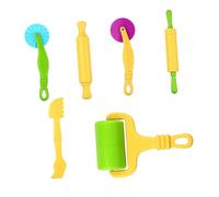 WOONEKY 6 pièces Set Pâte Plastique Multifonctionnels pour Garçon Fille Outils de Modelage DIY pour Argile Pâte à Modeler et Activités Créatives
