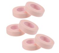 WOONEKY 6 rouleaux Ruban Adhésif Respirant pour Extension de Cils Bande Tissu Rose Allergique pour Usage Professionnel et Personnel Maintien Stable sans Glisser Recourber