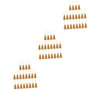 WOONEKY 60 Pièces Breloque Mini Balai Réservoir Manche à Balai Mini Modèles De Balais De Sorcières Maison De Poupée Miniature Tout Petit Balais en Paille Artificielle Petits Animaux Bois