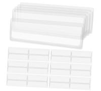 WOONEKY 60 Pièces Porte Étiquettes Auto Adhésifs pour Rangement Étiquettes Index Protection Rayonnage Tiroirs Classeurs