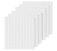 WOONEKY 600 Pastilles Adhésives Double Face Rondes Transparentes Diamètre 10 MM Autocollants Repositionnables pour Loisirs Créatifs et Fixation Murale sans Trace