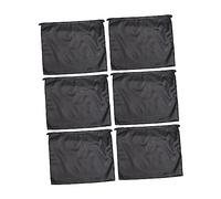 WOONEKY 6pièces De Rangement Satin avec Cordon Pochette Cosmétique Anti-poussière Rangement pour Perruques Et Accessoires pour Et Usage