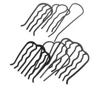 WOONEKY 6pièces Lot De Peignes à Cheveux Fil Métallique Pour Chignon Accessoires De Coiffure Pour Femme