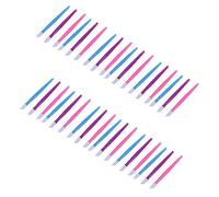 WOONEKY 72pièces Outils De Nettoyage Plastique Bâtonnet De Nettoyage Et Repousse-cuticules Pour Manucure Et Pédicure Pratique Pour Débutants