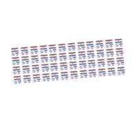 WOONEKY 75 Feuilles temporaires du drapeau national waterproof sticker paper autocollants imperméables autocollant patriotique Etats-Unis drapeaux etiquette autocollante