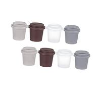 WOONEKY 8 pièces Boîte de Rangement pour Houppettes Maquillage Étui Portable Choc avec Respirants Design Creux pour Séchage Rapide Abs Inodore Protection Humidité pour Voyages Cosmétiques