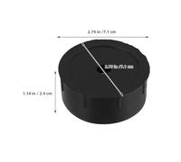 WOONEKY 8 Pièces Bouchons pour Plastique Noir de Rechange pour Poteau à Installation Facile pour Structure Escalade DIY Stabilité Renforcée