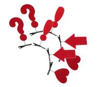 WOONEKY 8 Pièces Hair Clips For Women Lightweight Creative Hair Jewelry With Question Mark Heart Designs For Parties And
