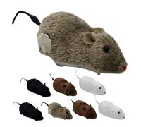WOONEKY 8 pièces Jouets Souris à Remonter pour Dintérieur Souris Mécanique Interactif Forme de Stimule Linstinct de Chasse des Ludique et pour