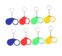WOONEKY 8 Pièces Loupe Pliable Multifonction avec Porte Clés Loupe de Lecture Portable pour Cartes Bijoux et Timbres Design Robuste et Compact