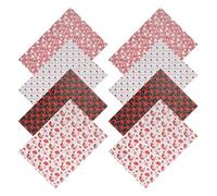 WOONEKY 8 Pièces Papier Cadeau Saint-valentin avec Motif Cœur Romantique Colorés pour Anniversaires Mariages et Fêtes Emballage Luxe pour Messages Amour