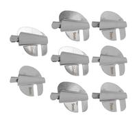 WOONEKY 8 Pièces Rolled Hemmer Foot Set Stainless Steel Sewing Machine Presser Feet Adjustable Edge Stitcher For Quilting And Garment Hemming