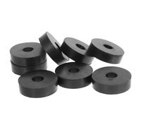 WOONEKY 8 Pièces Rondelles Caoutchouc Plates Amortisseur Vibration pour Électroménager Silent Bloc Vibration Patin Machine Laver