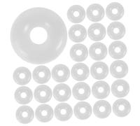 WOONEKY 80 pièces Lot de Bouchons Caoutchouc Silicone Transparent Antidérapants Fixateurs de Bracelet O-ring Réducteurs pour Chaînes Serpent Accessoires Souples et Flexibles de Adaptés