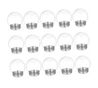 WOONEKY 9 Pièces Boule à Neige Vide Plastique pour Boule Neige DIY Décorations de Noël Accessoires Transparents Résistants