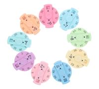 WOONEKY 9 Pièces Math Fidget Toy Set Rotating Multiplication and Division Gyros for Interactive Sensory Learning and Educational Play
