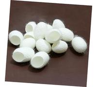 WOONEKY 90 Pièces Natural Organic Silkworm Balls For Facial Skin Care Exfoliating Scrub For Oily Skin And Nose Pore Cleaning