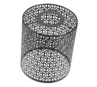 WOONEKY Abat-jour Cylindrique Métal Ajouré pour Suspension Protection pour Ampoule Design Floral Creusé pour Salon Cuisine et Restaurant