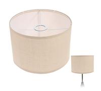 WOONEKY Abat-Jour Détachable en Lin Beige pour Lampe de Bureau et Applique Murale, Design Compact et Léger, Diffuseur de Lumière Agréable, Adapté au Salon et Bureau 26X19 CM