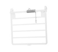 WOONEKY Accessoire Porte de Cage à Oiseaux Ressort en Abs Robuste, Porte de Remplacement pour Cage à Lapin et Oiseaux, Clips en J Sécurisés pour Nourrissage Pratique et Protection