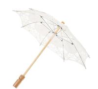 WOONEKY Accessoires De Photographie Mariée Parapluies De Mariage en Vrac Accessoire Photo Parapluie Parapluies en Dentelle pour Le Thé Parapluie Enfant Parapluie Fantaisie en Bois
