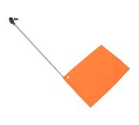 WOONEKY Acier Inoxydable Mât de Drapeau Télescopique pour Vélo | Longueur Réglable 63 Pouces, Fixation à Libération Rapide, Usage Urbain et Routes Montagneuses, Rouge