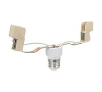 WOONEKY Adaptateur de Douille Céramique E27 vers R7s 189mm pour Lampe Halogène et Led, Convertisseur de Douille D'ampoule en Céramique Compatible Éclairage Domestique, Support Robuste