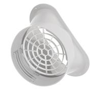 WOONEKY Adaptateur de Tuyau D'évacuation pour Climatiseur Mobile, Embout Evacuation Climatiseur Mobile, Plastique, Bouche Plate avec Filet, 1 Set
