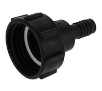 WOONEKY Adaptateur pour Conteneur IBC en Plastique Noir, Connexion Facile | Accessoire pour Agriculture et Industrie, Convient aux Engrais et Encres, 85g, Usage Polyvalent