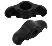 WOONEKY Adaptateurs à Bascule pour Vélo D'intérieur Patins Stabilisateurs en Caoutchouc Robuste Anti-Bruit et Anti-Vibrations pour Home Trainer, Accessoires de Stabilité pour Entraînement