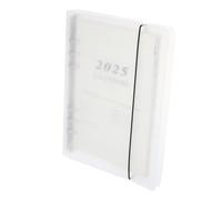 WOONEKY Agenda à Anneaux Léger et Portable Carnet de Notes pour Planification Quotidienne Journal Intime et Organisation Ménagère Design Délicat avec Pages Anglais