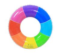 WOONEKY Anneau de Natation Gonflable Design Arc Ciel pour Adultes et Garçon Fille Flotteur de Sécurité pour Piscine Plage et