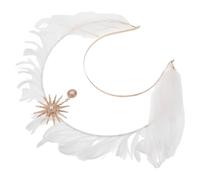 WOONEKY Auréole de Déesse Légère pour Femme Accessoire Coiffure Halloween Diadème Unique Style Ange Bandeau Confortable pour Fête et Cosplay