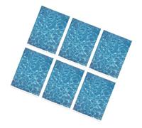 WOONEKY Autocollants Décoratifs A4 Effet Vague D'eau 6 Feuilles Auto-adhésives pour Micro-paysages, Modélisme Maison de Poupée, Décor Lac Miniature, Bricolage Artistique