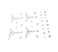 WOONEKY Autocollants Visage Autocollants Auto Adhésifs pour Festival Décorations Faciales Pailletées Bijoux Réutilisables Faciles à Appliquer