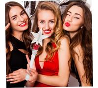 WOONEKY Baguette Étoile Lumineuse Tournante Rouge pour Garçon Fille Lumineux pour Fête Anniversaire et Costume de Princesse Décoration Rave et Animation DIY