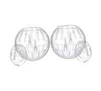 WOONEKY Balle D’Exercice pour Hamster Nain et Petits Animaux, Boule de Course Transparente en Plastique, Diamètre 10 Cm, Lot de 2, Jouet D’activité pour Cage et Divertissement Quotidien