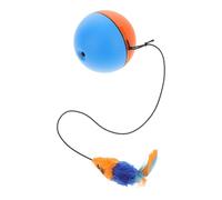 WOONEKY Balle Interactive Électrique pour Chat avec Souris Lumineuse Électronique Intérieur pour Chat Promoteur de Jeu Réutilisable et Balle à Mâcher