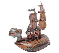 WOONEKY Ballon Aluminium Pirate Gonflable Forme de Bateau Décoration Légère pour Anniversaire Garçons Accessoire Fête Transport et Décoration Murale