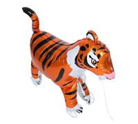 WOONEKY Ballon Tigre Autonome avec Roues pour Garçon Fille Décoration de Fête Danniversaire Gonflable Autoportant Design et Stable Accessoire Ludique pour Fête Danniversaire Garçon Fille