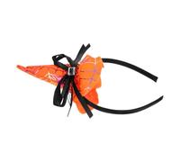 WOONEKY Bandeau Halloween Chapeau de Magicien Orange Confortable Accessoire Costume Photo Cosplay