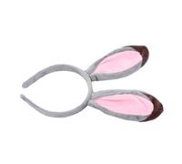 WOONEKY Bandeau Oreilles de Lapin Peluche pour Fête Tête Cosplay Adorable Accessoire Photo pour Fille et Costume Lapine