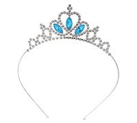 WOONEKY Bandeau Tête Couronne Garçon Fille avec Bleu Forme de Cœur et Confortable pour Filles Accessoire Chic pour Fête et Photo