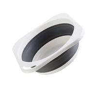 WOONEKY Bassine Pliante Multifonction Gris Moyen Lavabo Portable pour Lavage Visage Bain et Linge et Encombrant Camping et Maison