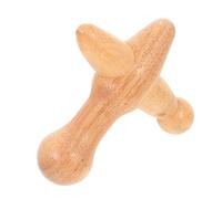 WOONEKY Bâton de Massage en Bois Beige Portable Facile à Tenir pour Acupression et Réflexologie Plantaire Usage Domestique