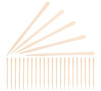 WOONEKY Bâtonnets de Cire en Bois pour Épilation du Nez et Sourcils, 100 Pièces, Applicateurs Ovales 88 Mm, Usage Unique, pour Cire Dure et Soins Personnels de Beauté