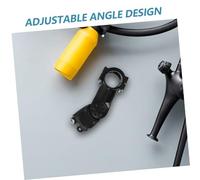 WOONEKY Bicycle Stem Riser Ajustable Aluminium pour VTT et de Route Support Dextension de Guidon Pliable Améliore la Stabilité Confort de Conduite