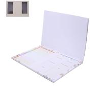 WOONEKY Bloc-notes Magnétique Hebdomadaire pour Réfrigérateur B5 17,8 X 25,4 Cm, Planificateur de Repas 52 Feuilles, Agenda Hebdomadaire et Liste de Courses, Organisation la Cuisine