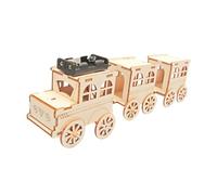 WOONEKY Bois de Train pour Garçon Fille Kit de DIY Bois Non Peint pour Jeu et Interaction Parent Garçon Fille Développe Imagination Compétences Manuelles